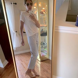 BLUE WHITE STRIPE ANN TAYLOR SIGNATURE PANT ☀️